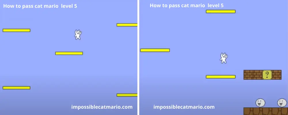 How to pass Cat Mario level 5